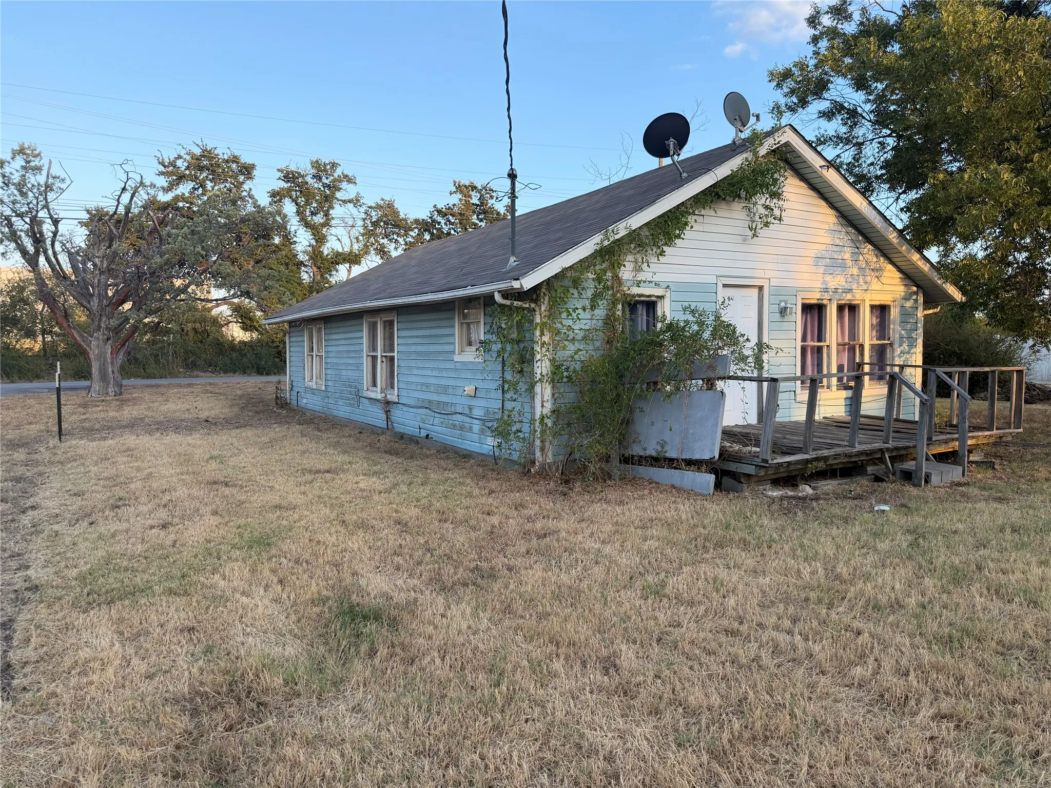 Large back and side yard