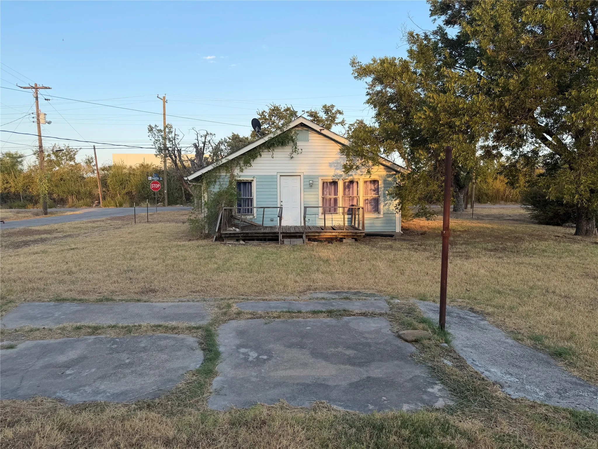 Large backyard