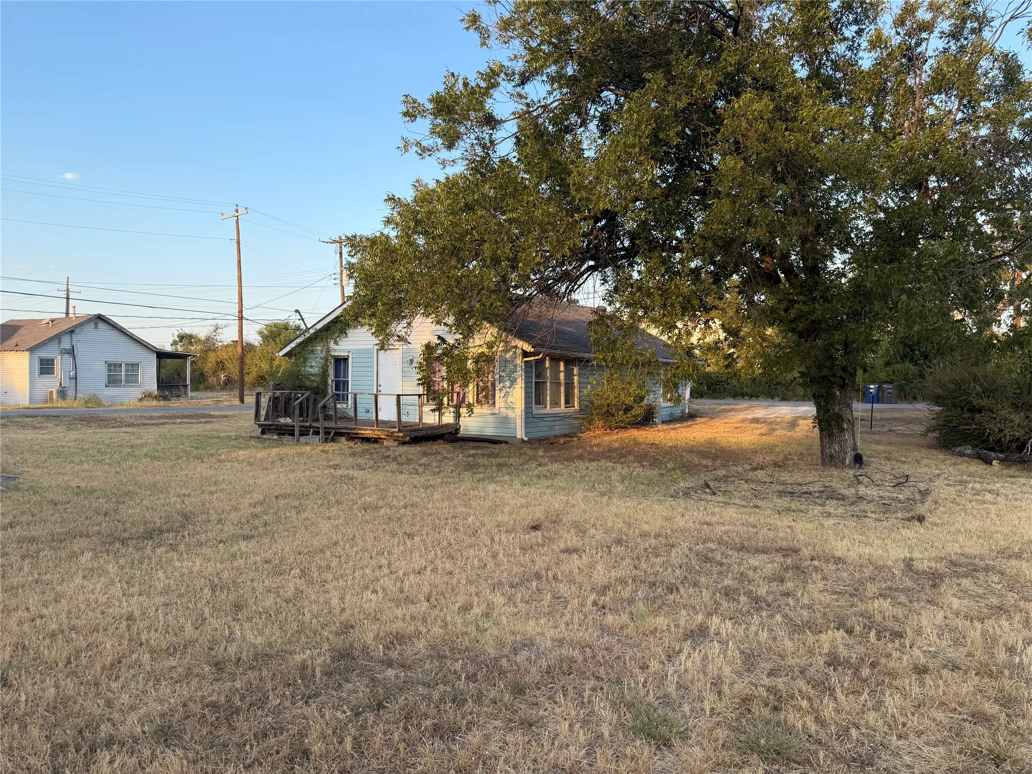 Large backyard