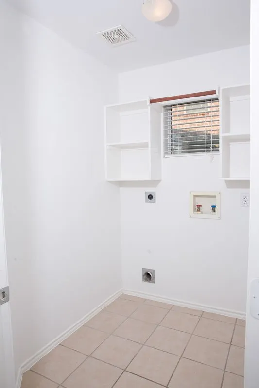 Separate utility room.