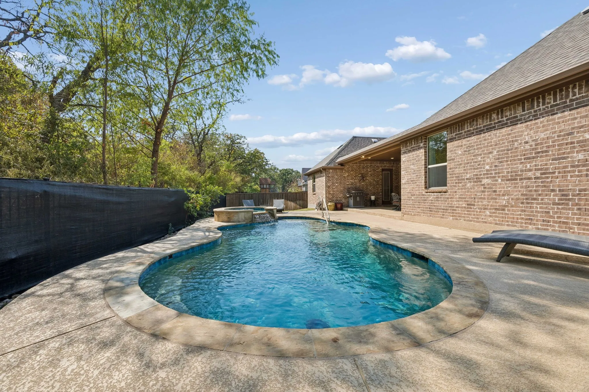 Well cared for  pool and spa.