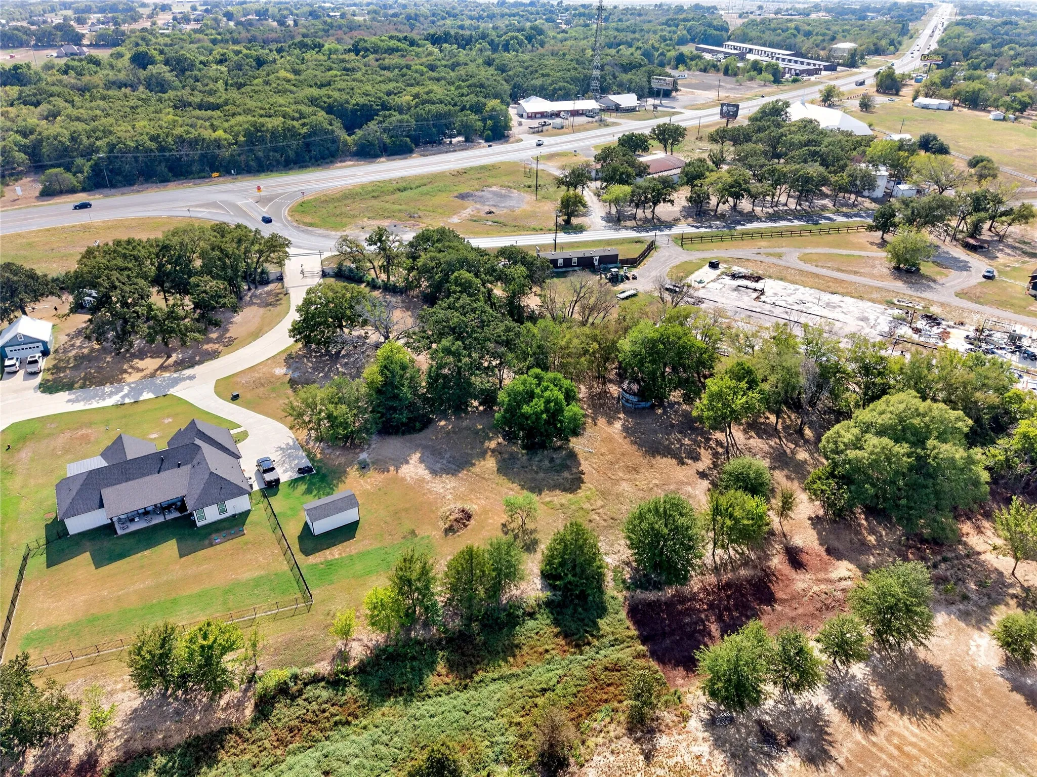 View of Seasonal Creek During Drought Conditions Shown