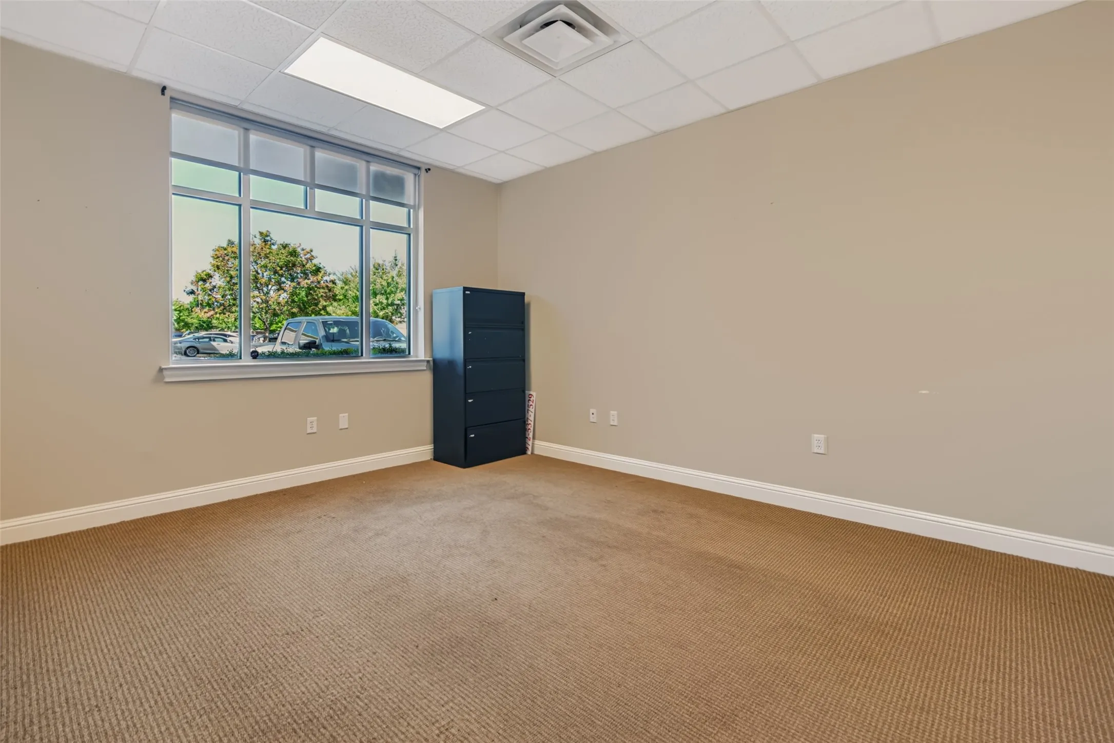 Recessed lighting and a drop ceiling