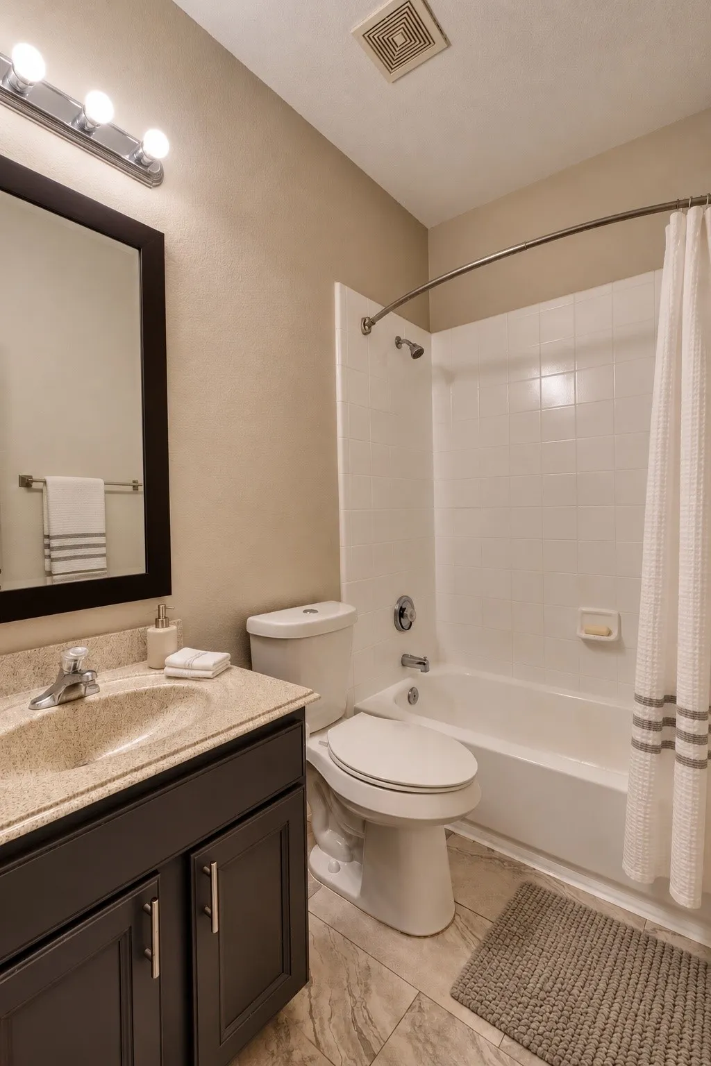 secondary bath upstairs