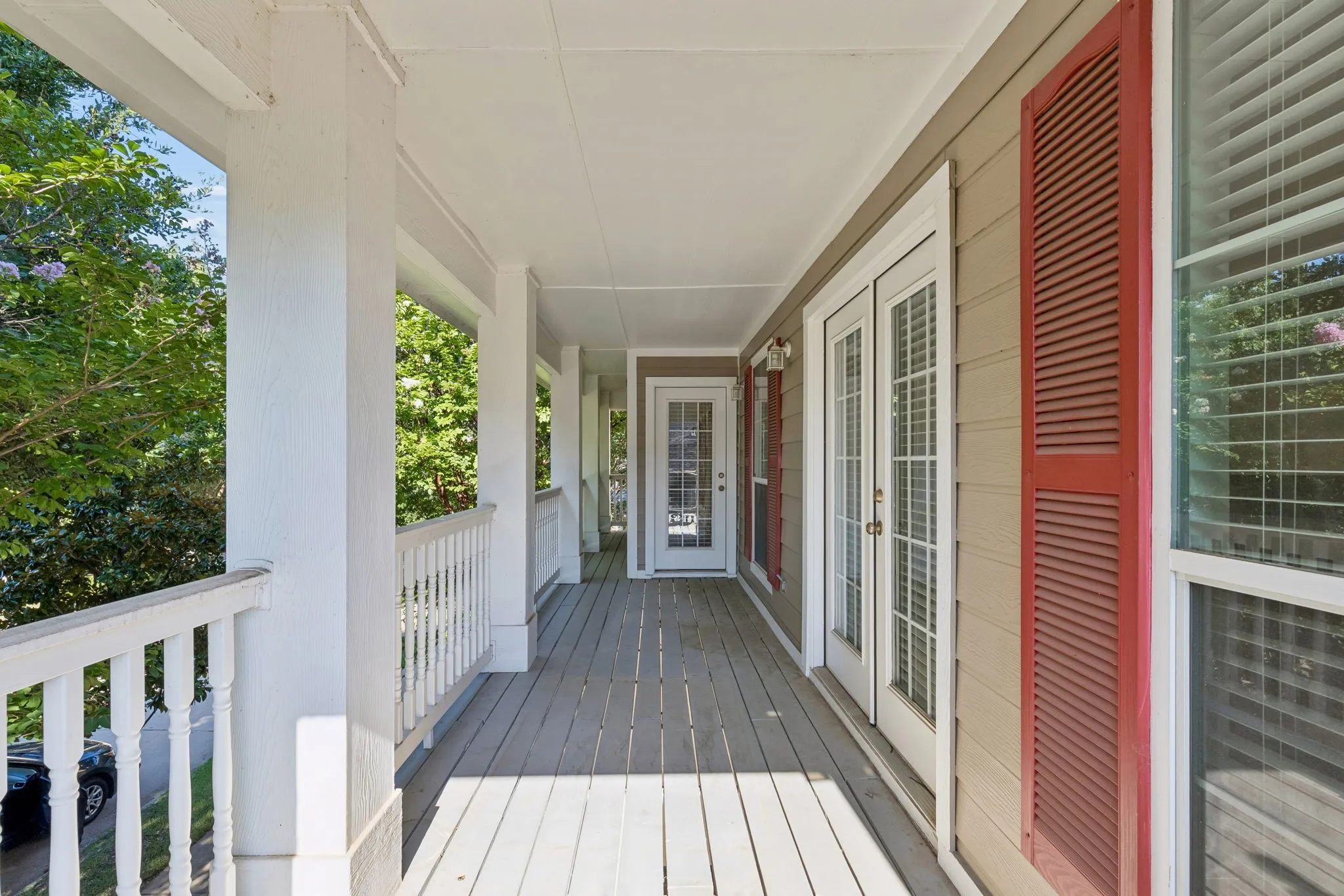The expansive covered front porch extends your living space outdoors and invites neighbors to stop and stay awhile.