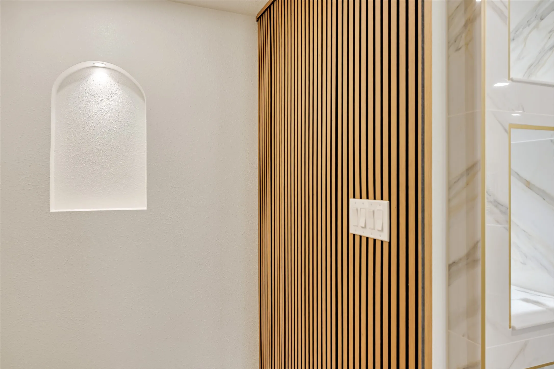 Hidden storage off the Principal bedroom