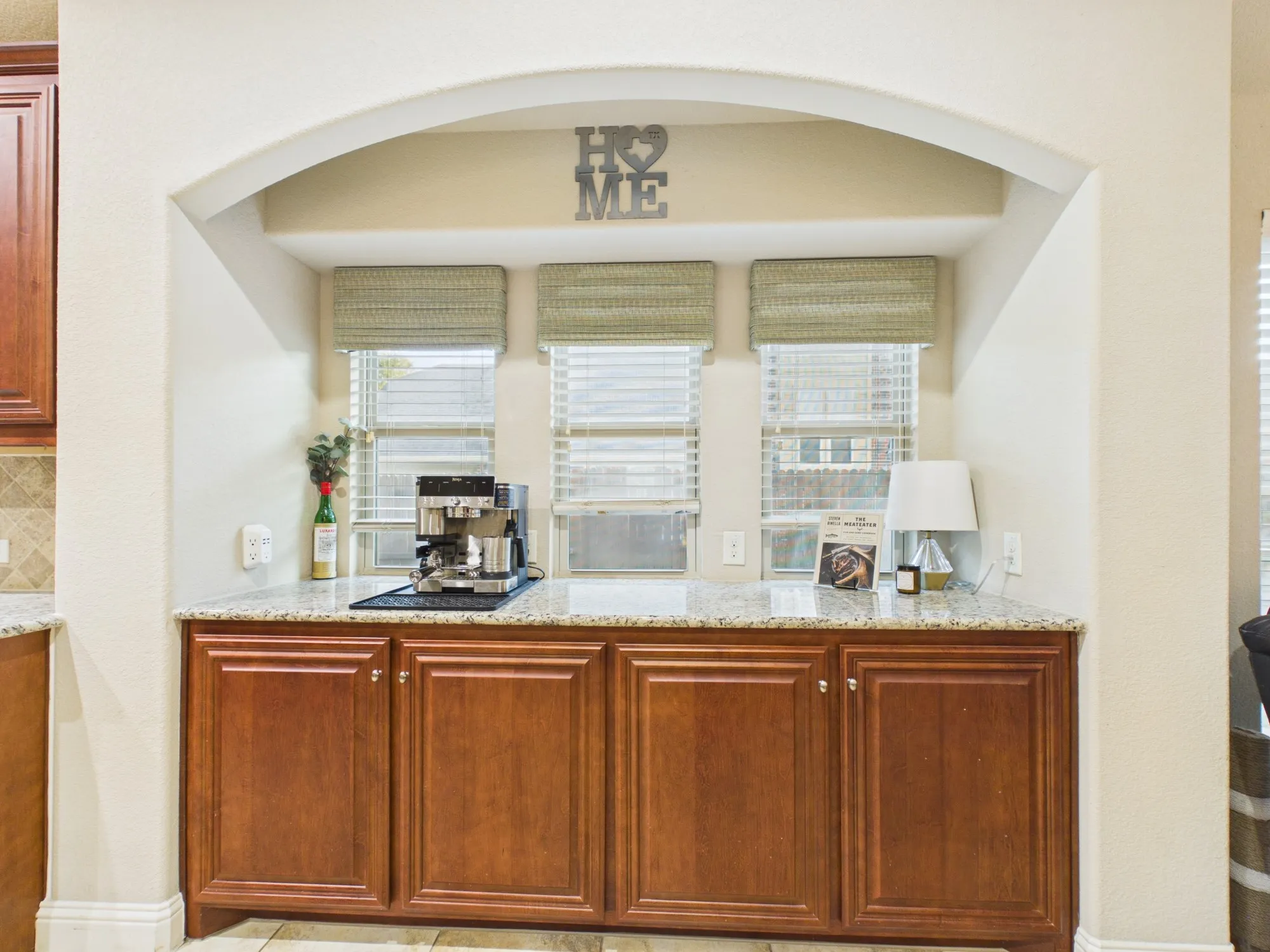 Buffet area great for coffee bar or serving