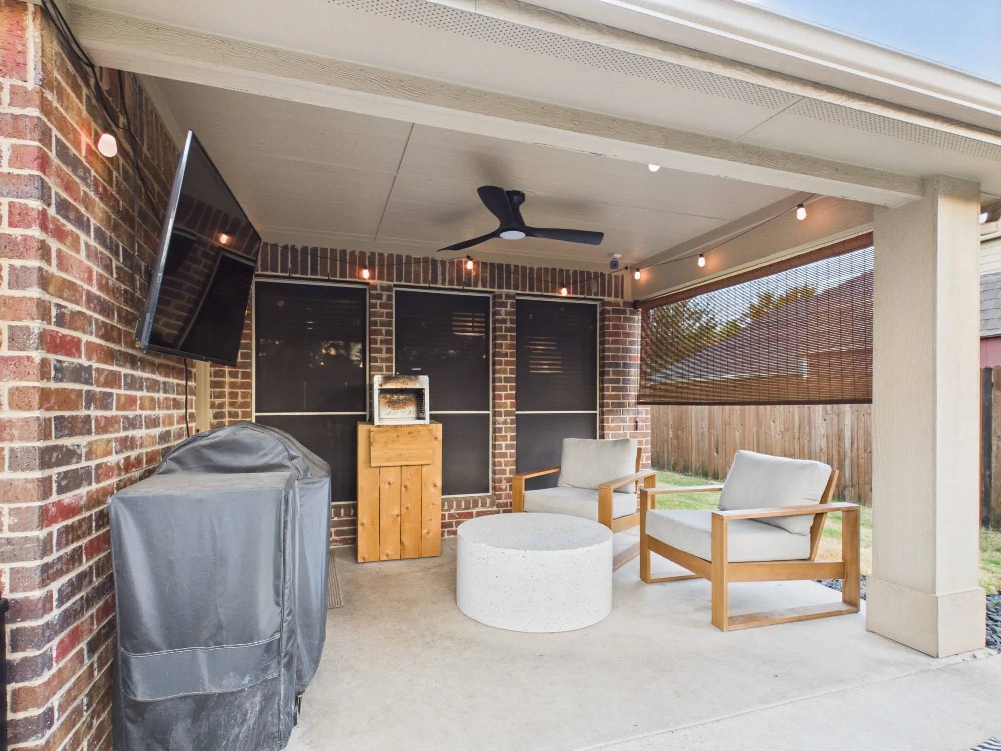 Covered patio