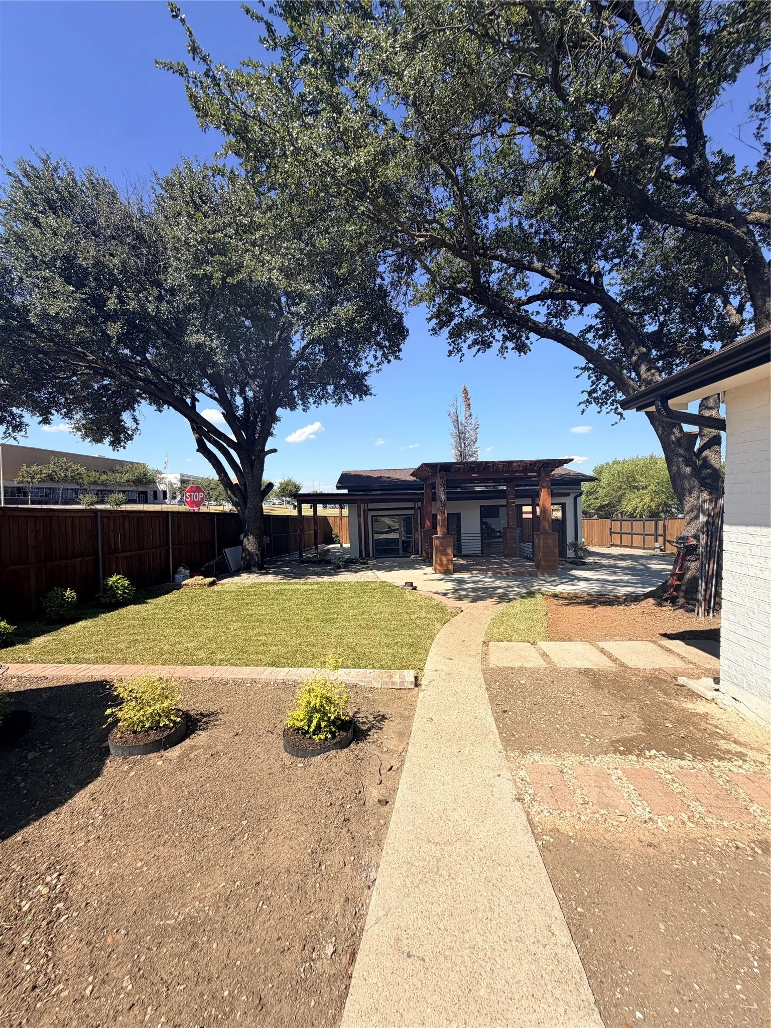 Backyard walkway