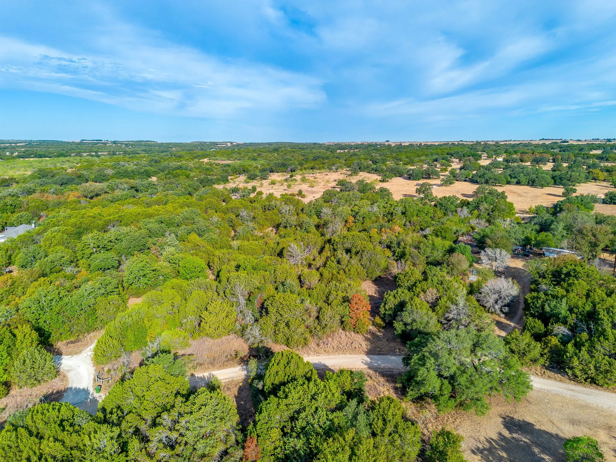 Expansive property offering extensive tree coverage and open land areas