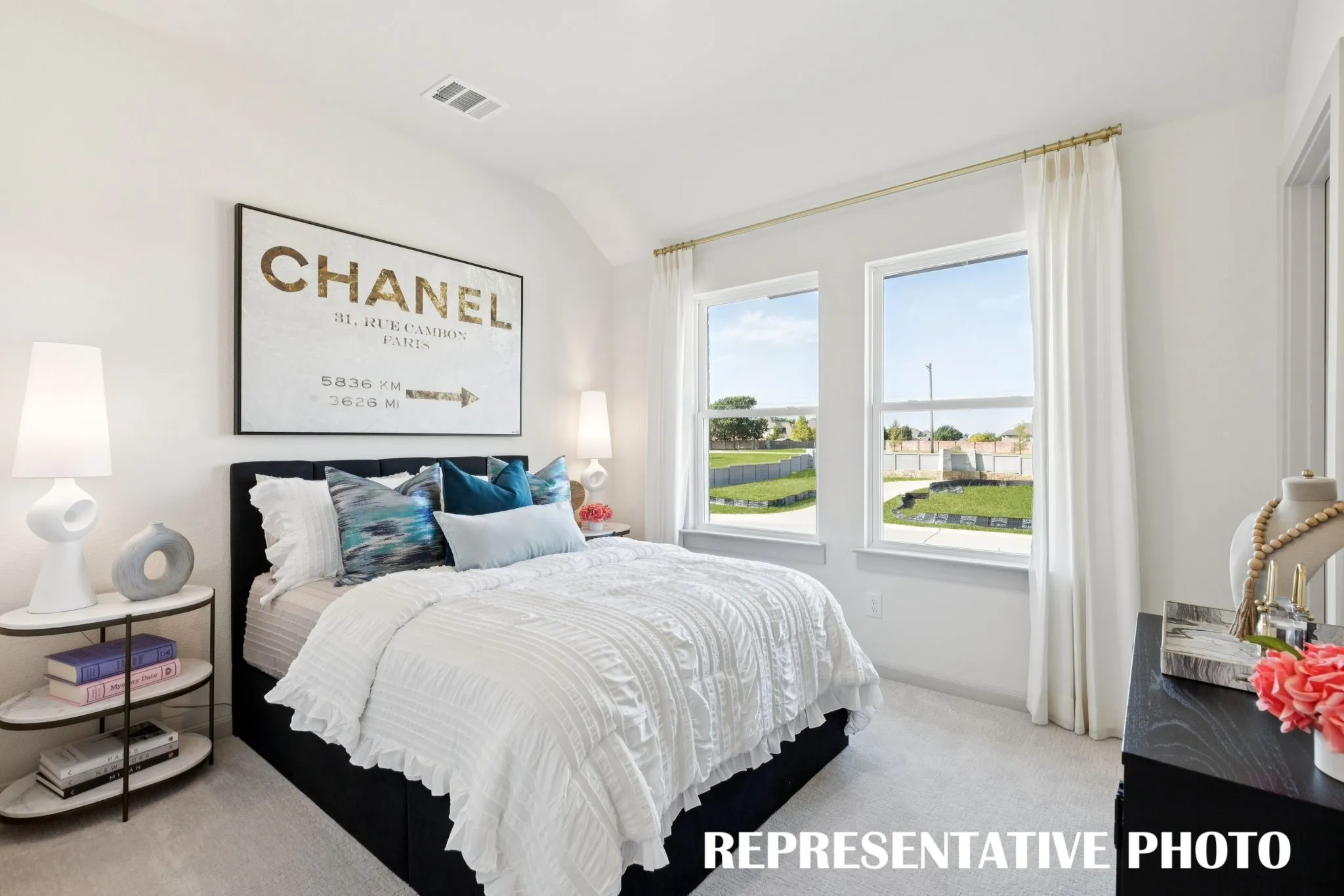 Our Bella II plan offers two nicely sized secondary bedrooms.  REPRESENTATIVE PHOTO