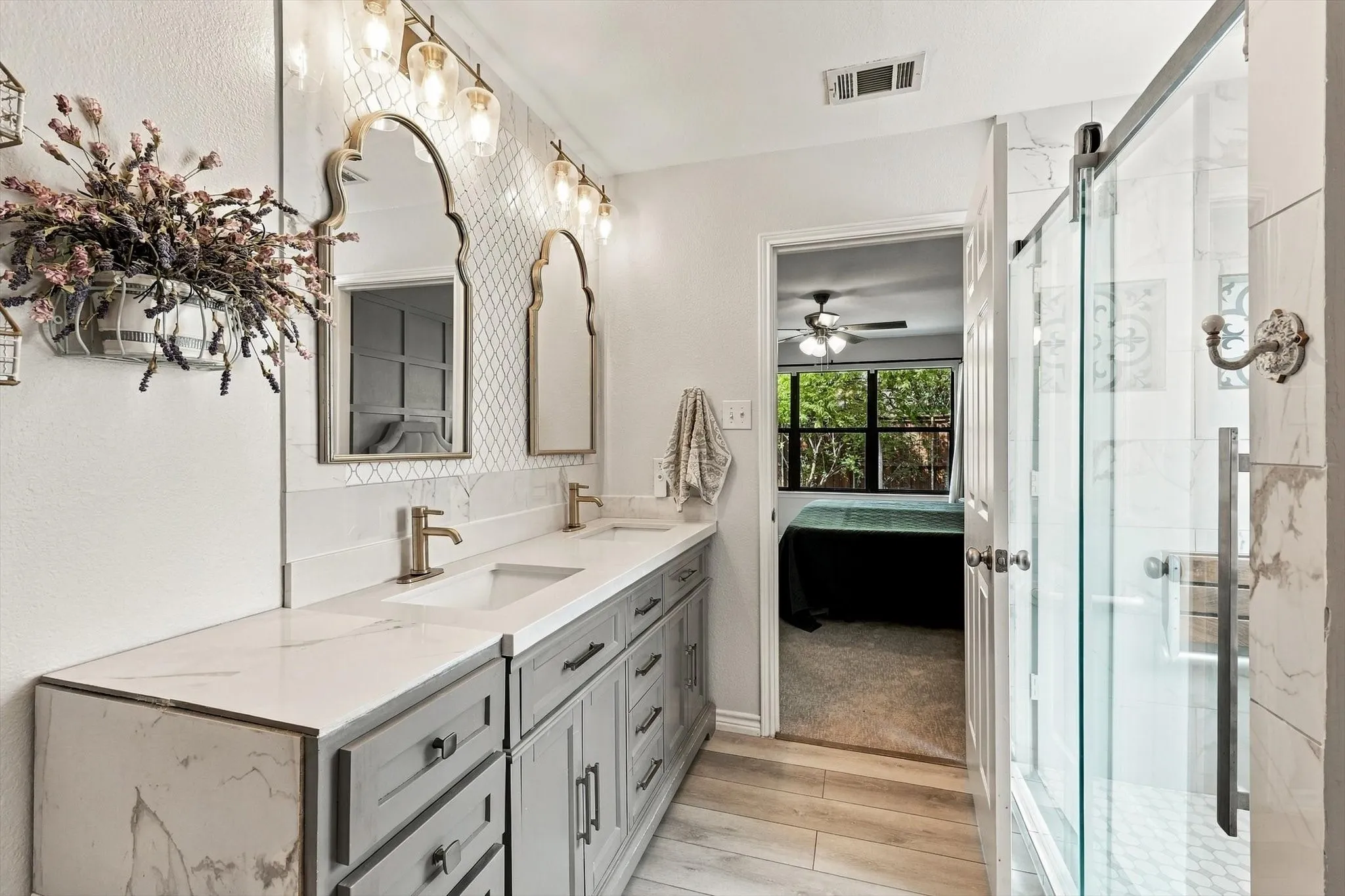 Updated bathroom.