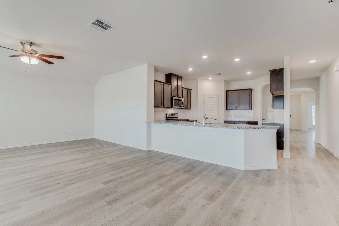kitchen and livingroom