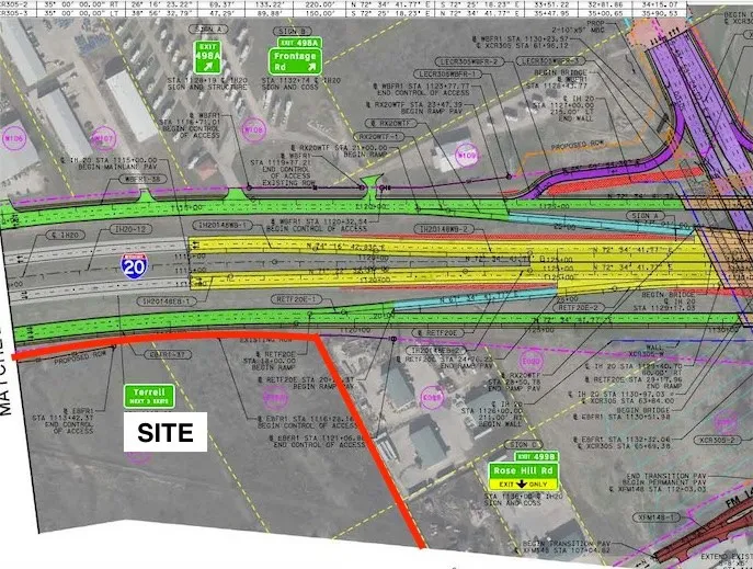 TXDOT planned On-Off Ramps Schematic 1