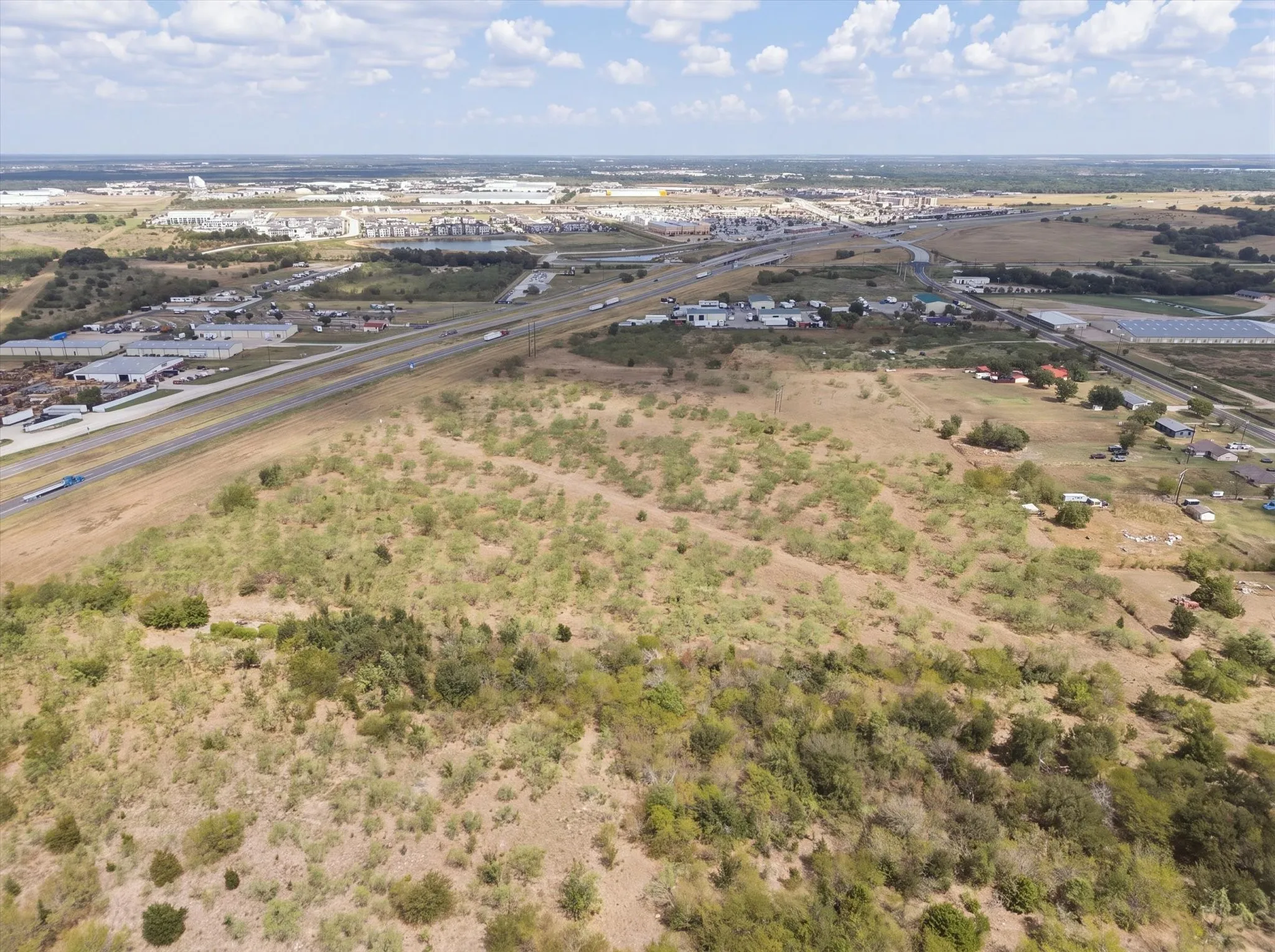 Aerial of Terrell, Texas from I-20