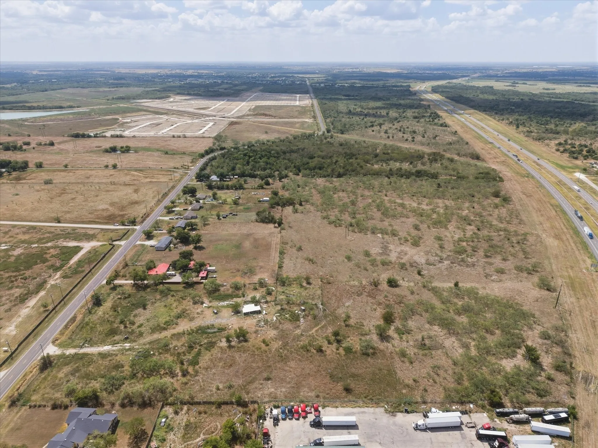 Looking West down I-20