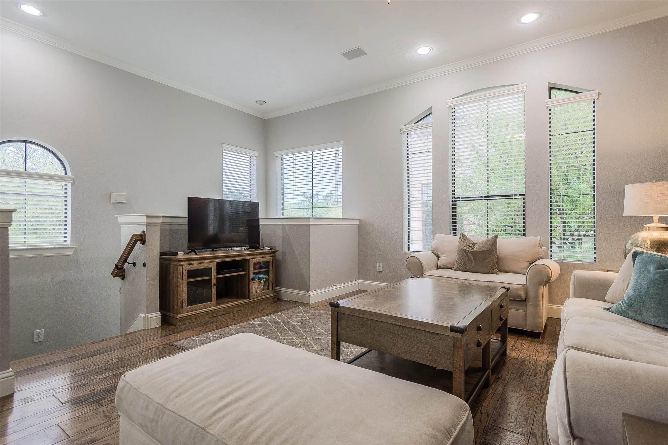 living area on second floor