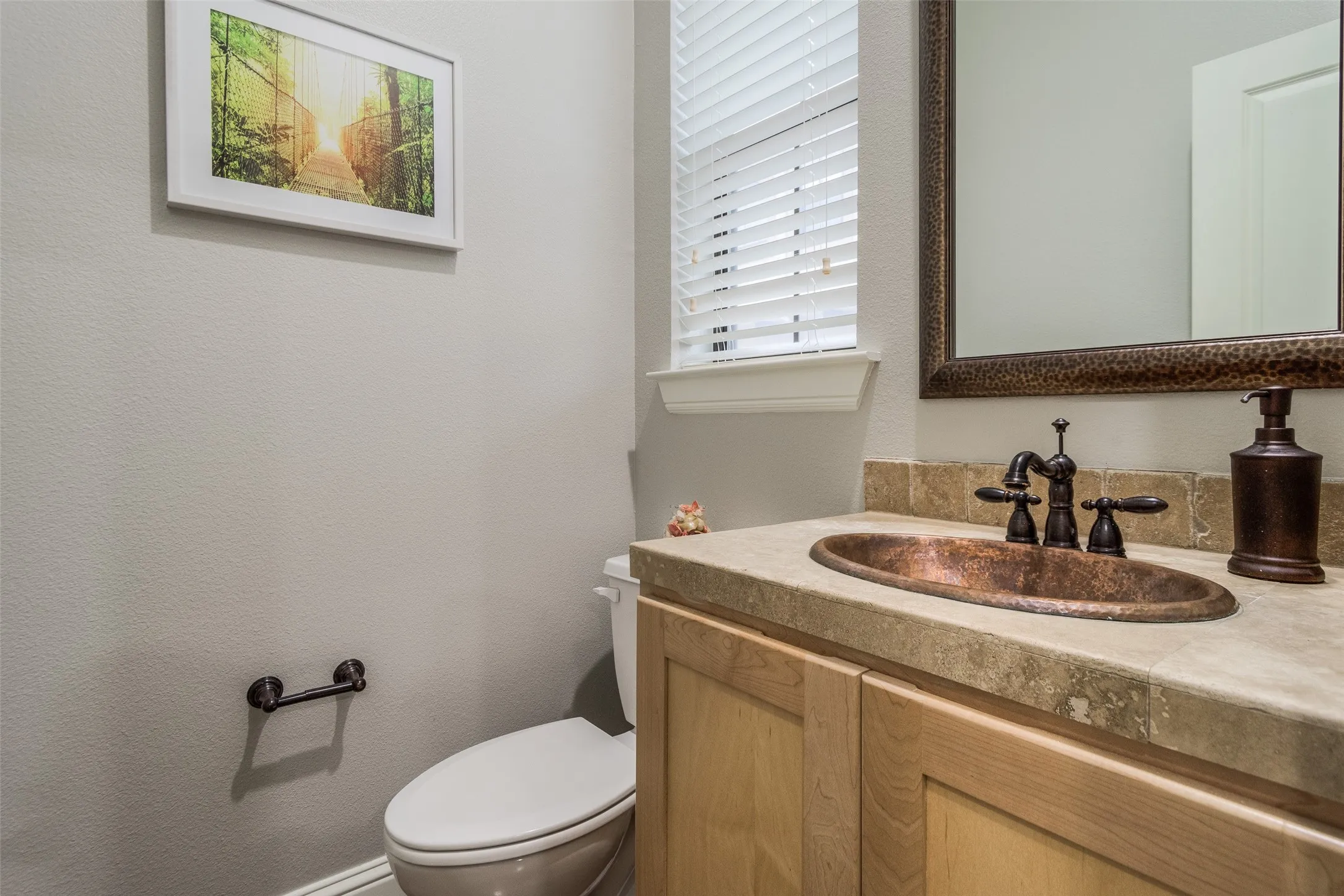 powder bath on second floor