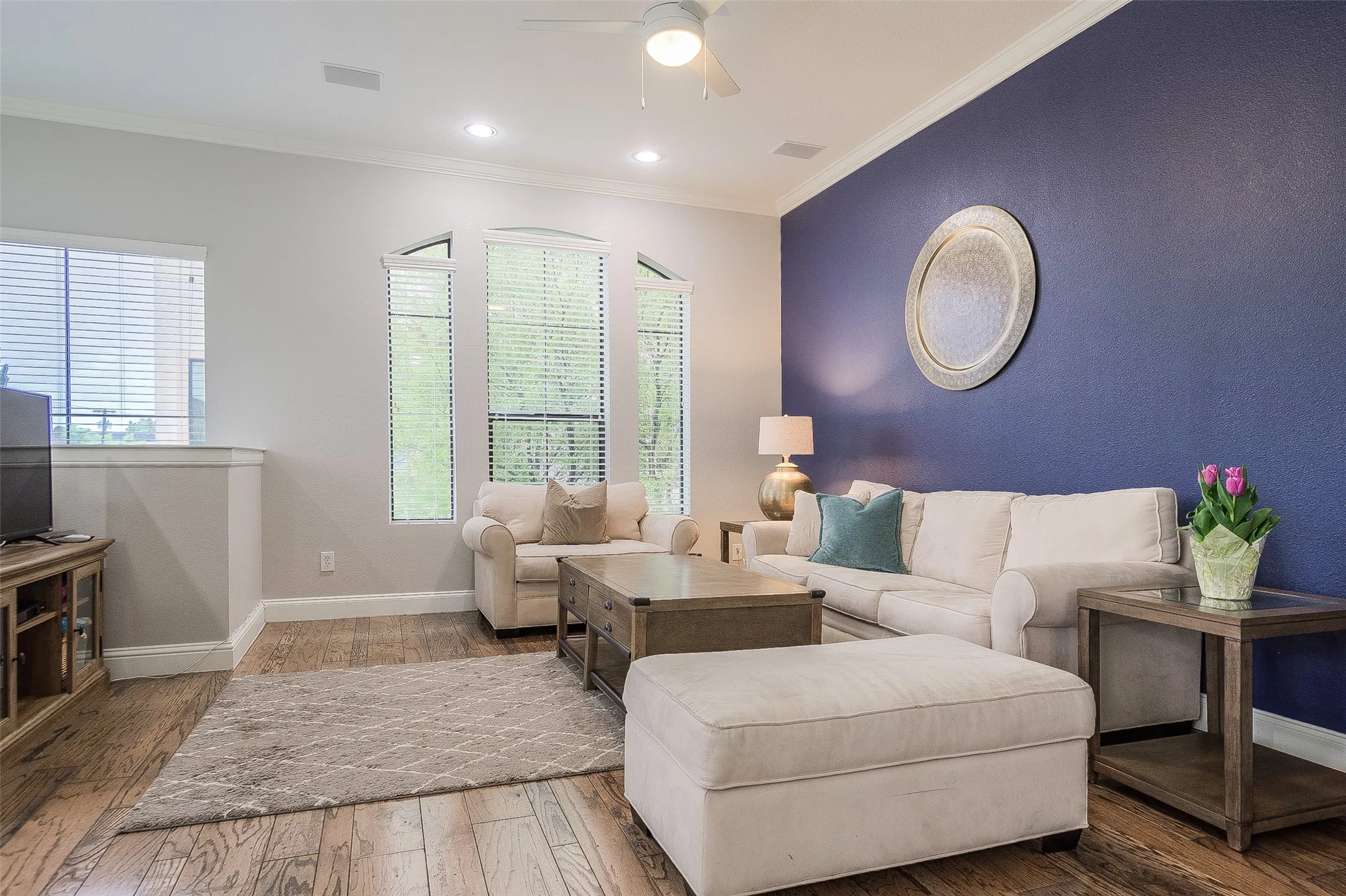 living area on second floor