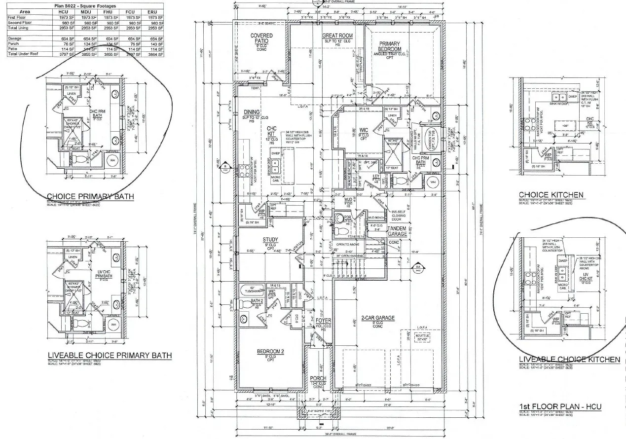 Beazer Homes Enclave at Legacy Hills Harrington floorplan