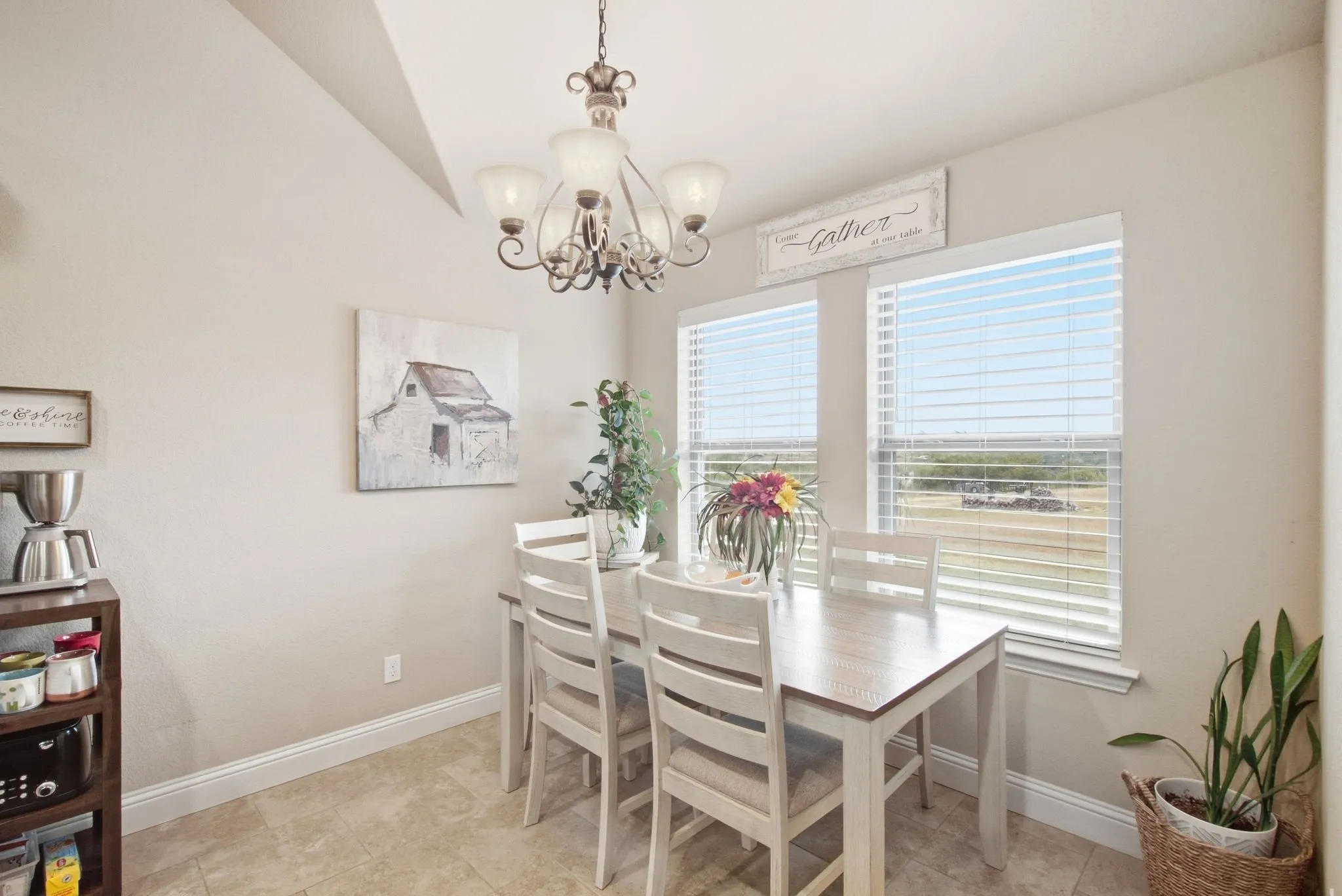 dedicated dining area