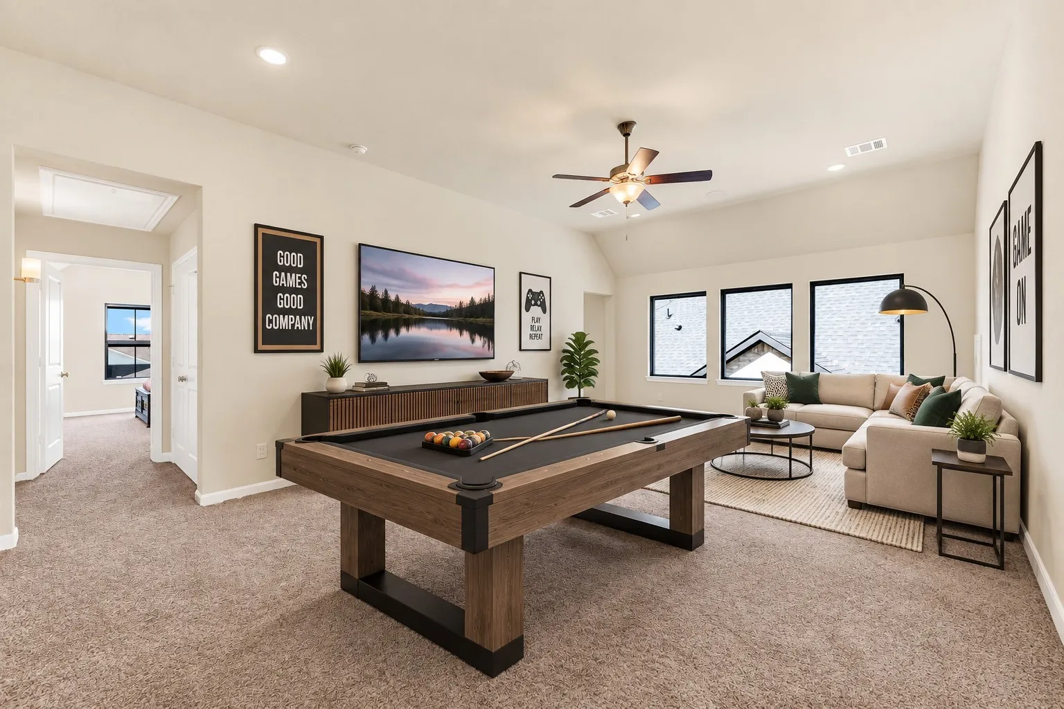 Game Room - Virtually Staged