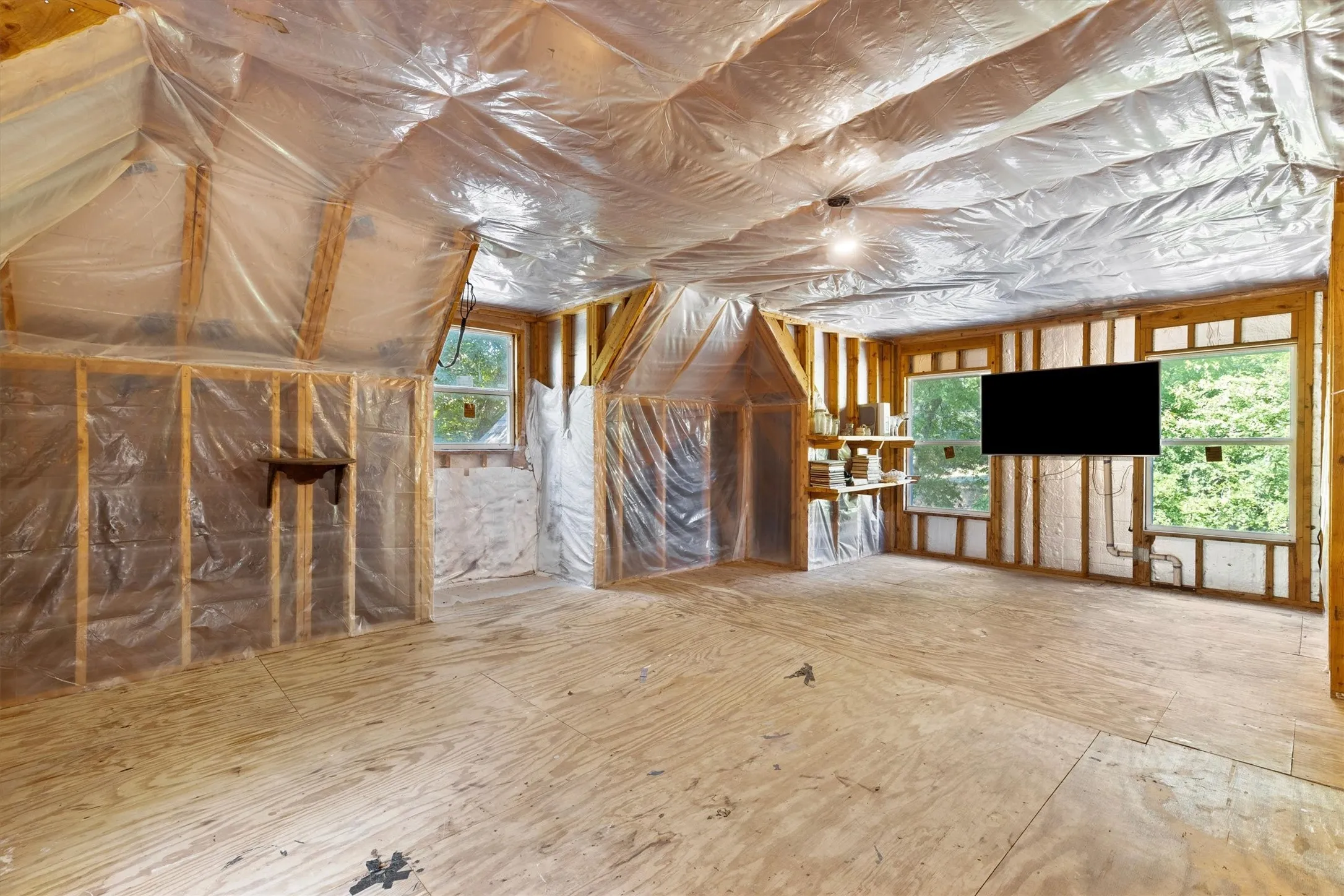 Unfinished area awaits your creativity.