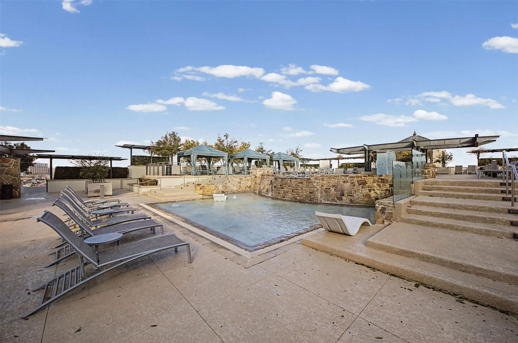 View of pool with patio surround