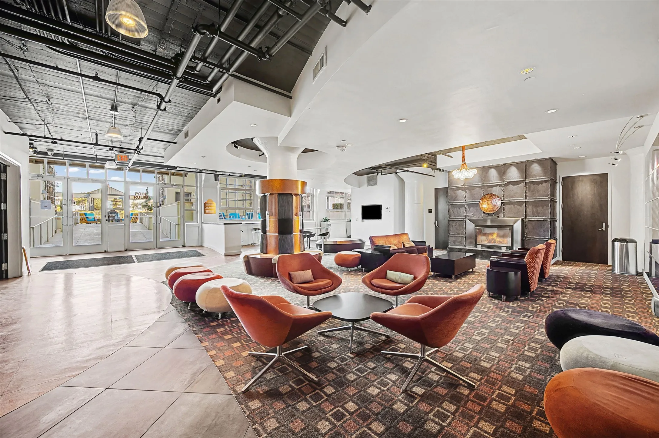 View of building lobby