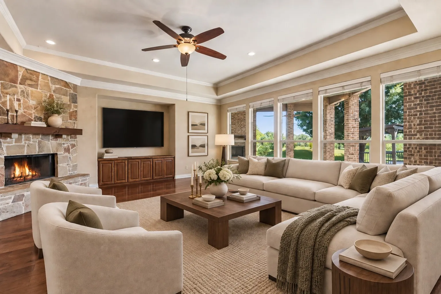 Living Room—Virtually Staged