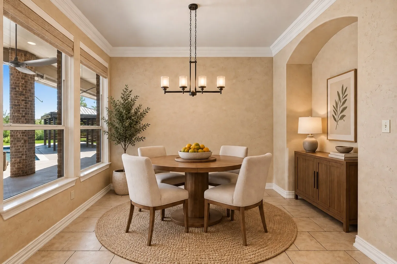 Breakfast Area—Virtually staged