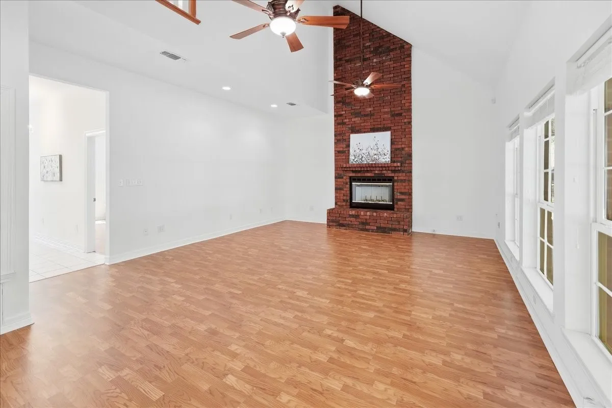 Floor to Ceiling Focal Fireplace