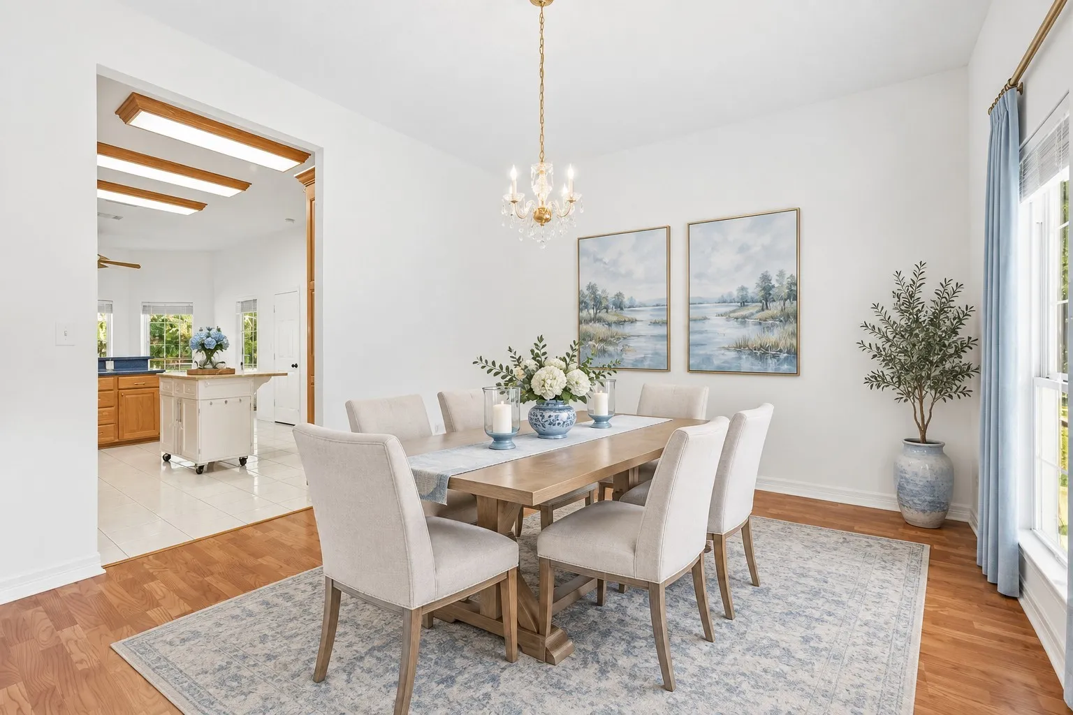Virtually Staged Dining Room