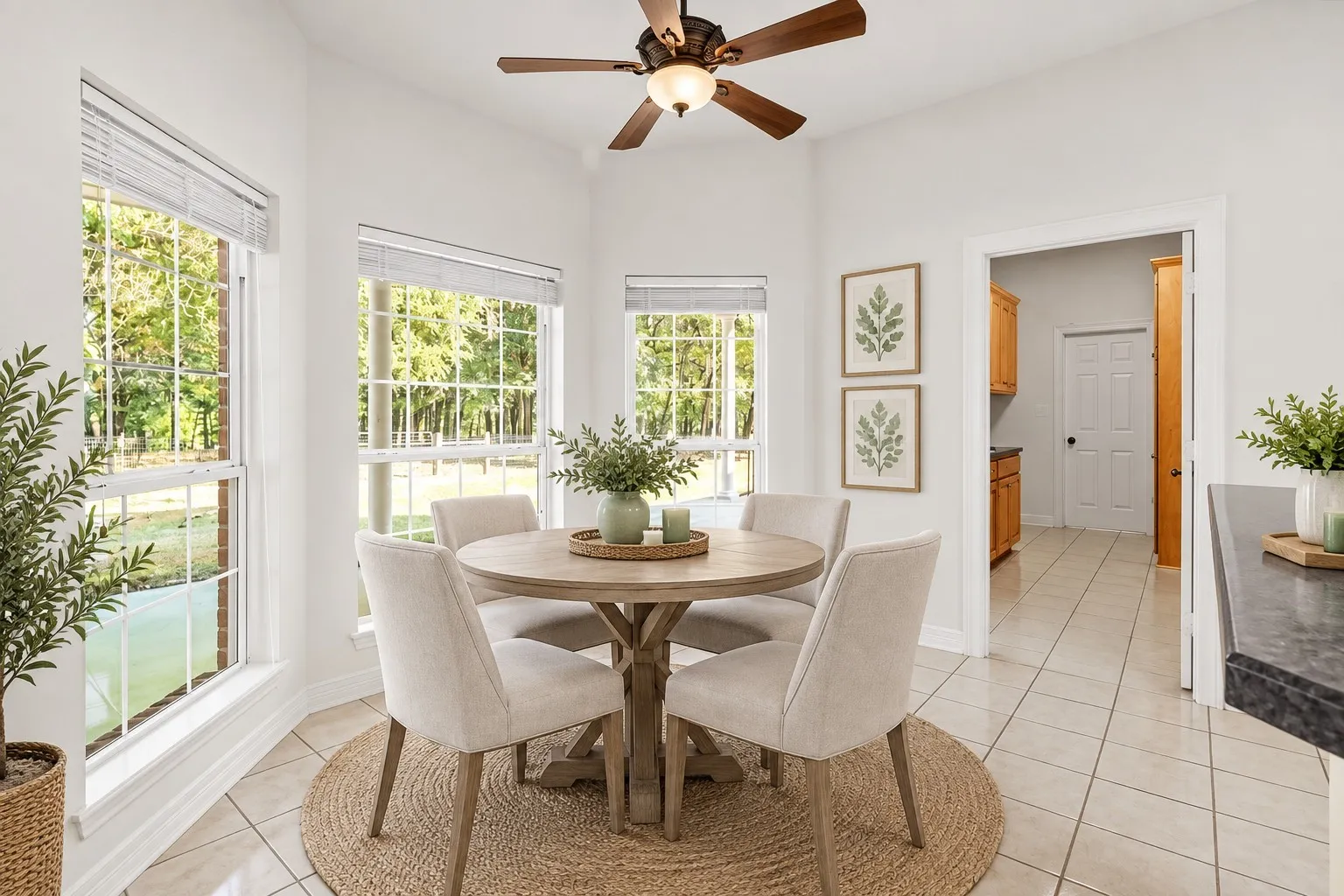 Vitually Staged Breakfast Area