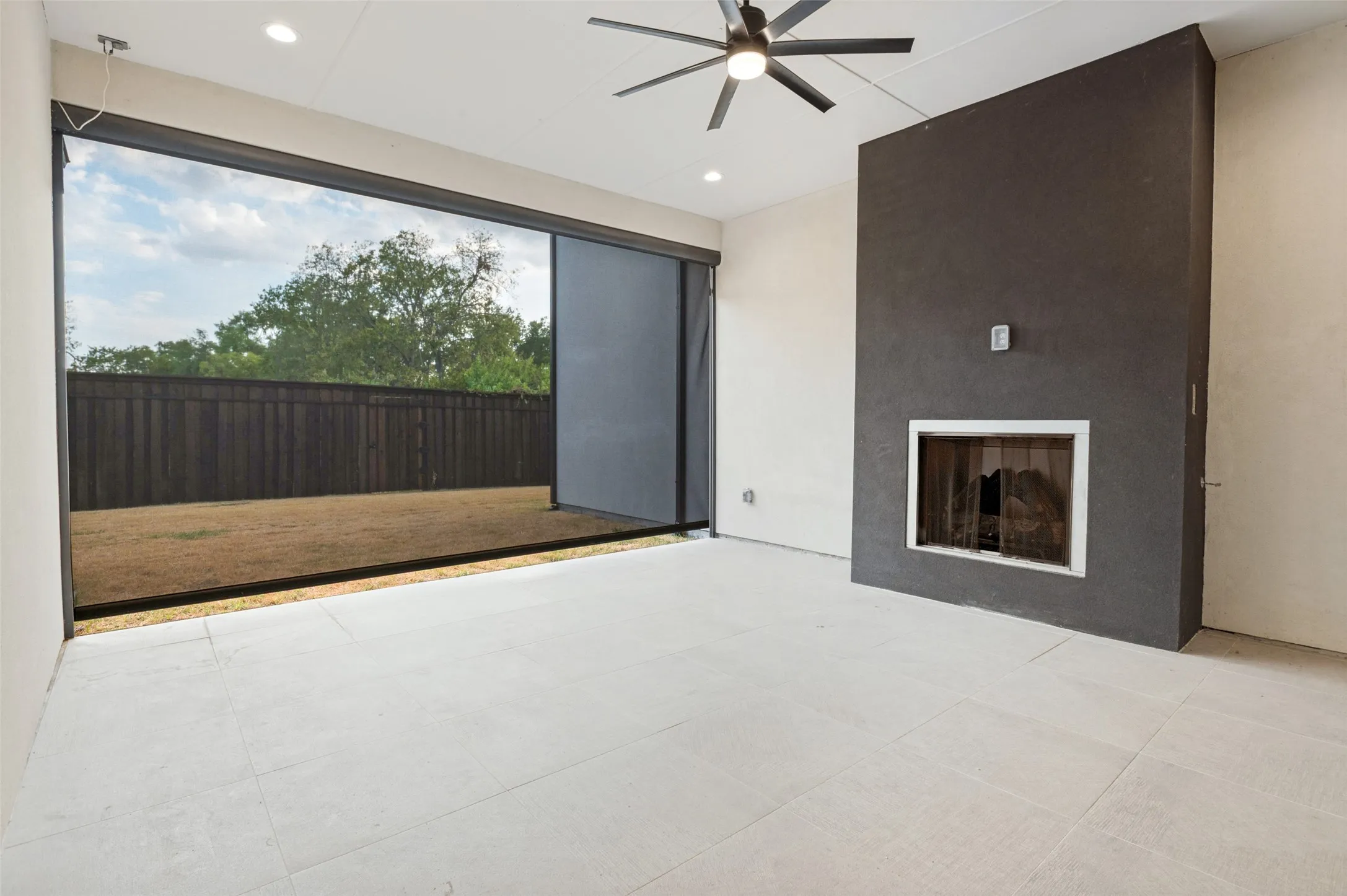 Covered Patio with Electric Screen