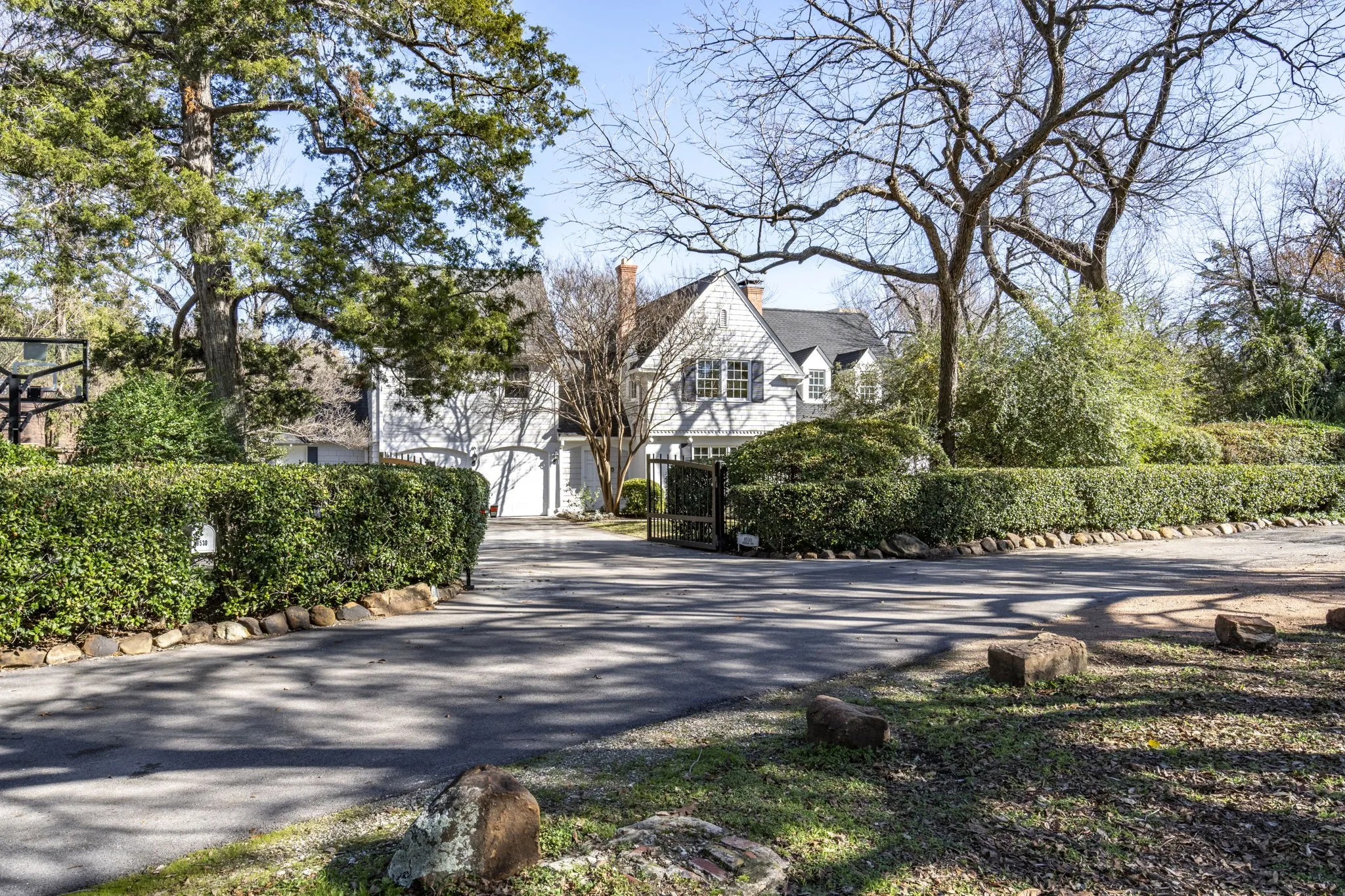 View of asphalt driveway