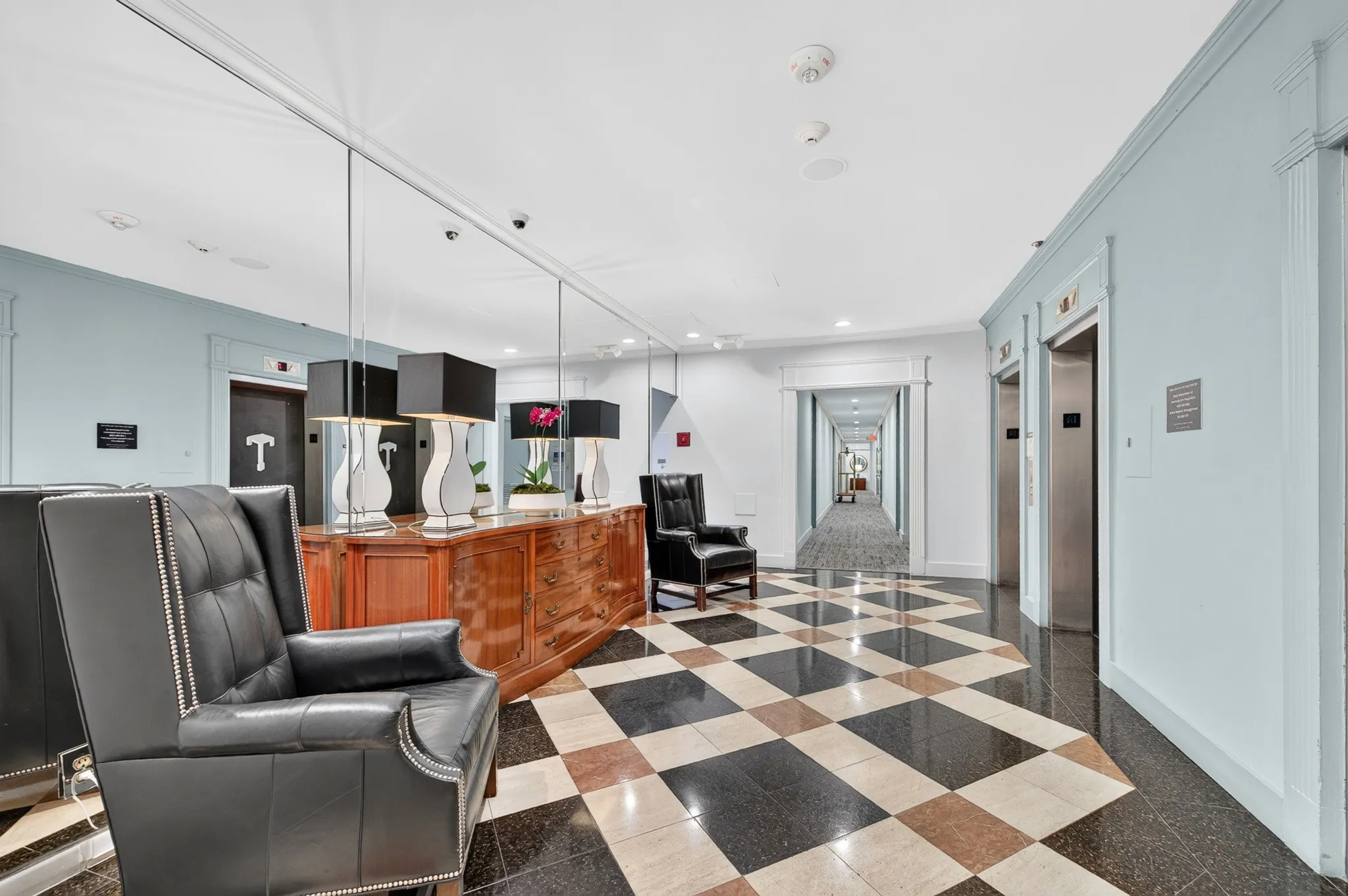 1st floor to elevators