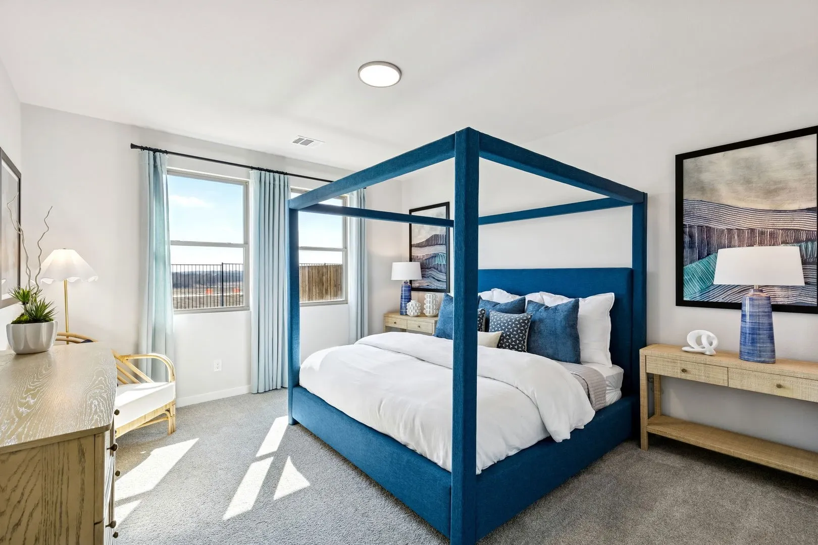 Primary bedroom in the Magnolia home plan by Trophy Signature Homes – REPRESENTATIVE PHOTO