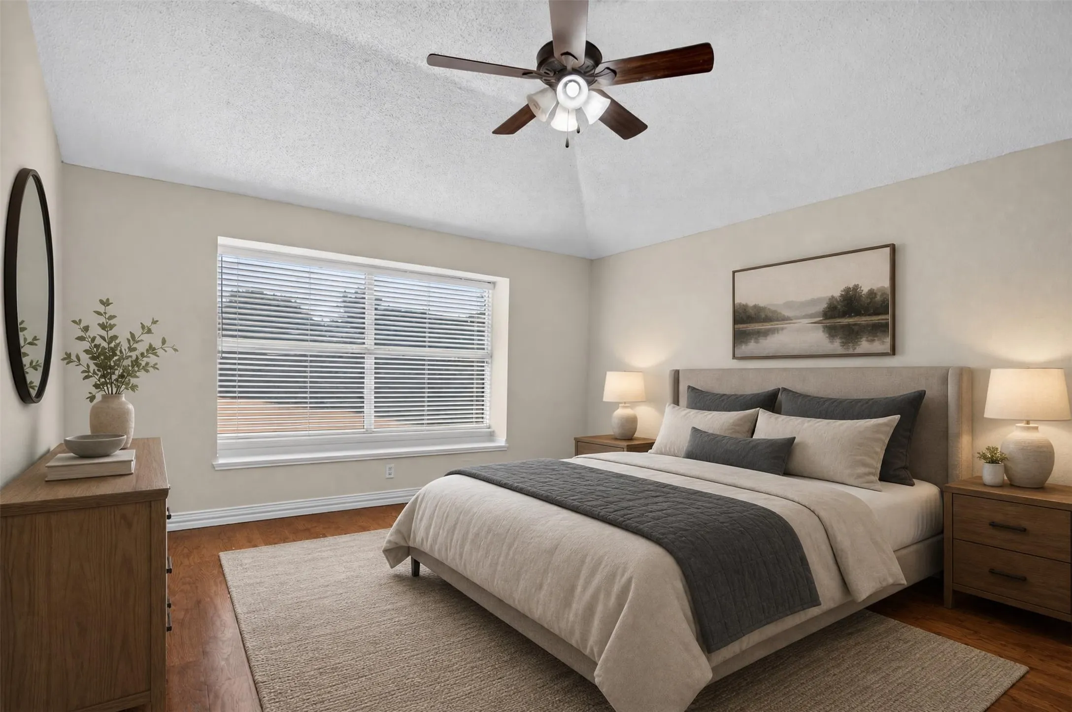 Spacious primary suite
