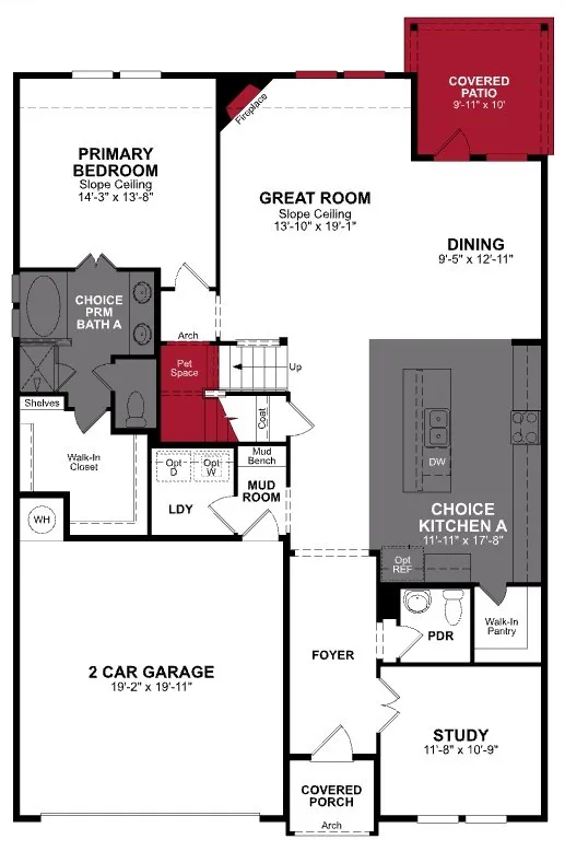 Beazer Homes Churchill Cascade floorplan