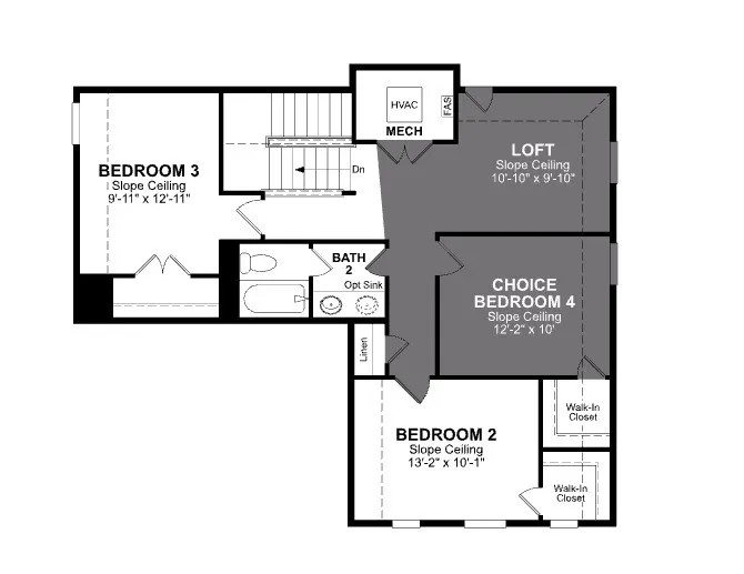 Beazer Homes Churchill Cascade floorplan