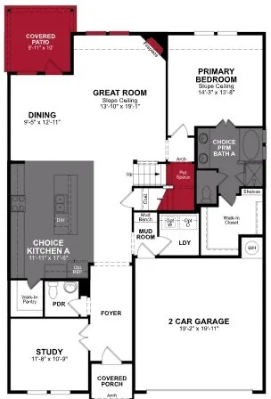 Beazer Homes Churchill Cascade floorplan