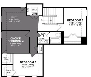 Beazer Homes Churchill Cascade floorplan