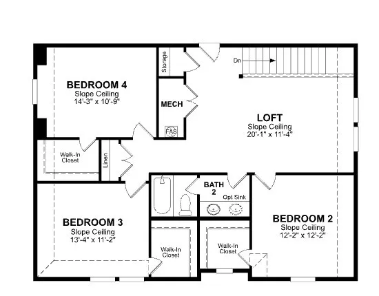 Beazer Homes at Churchill Rainier floorplan