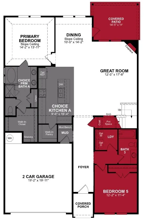 Beazer Homes at Churchill Rainier floorplan