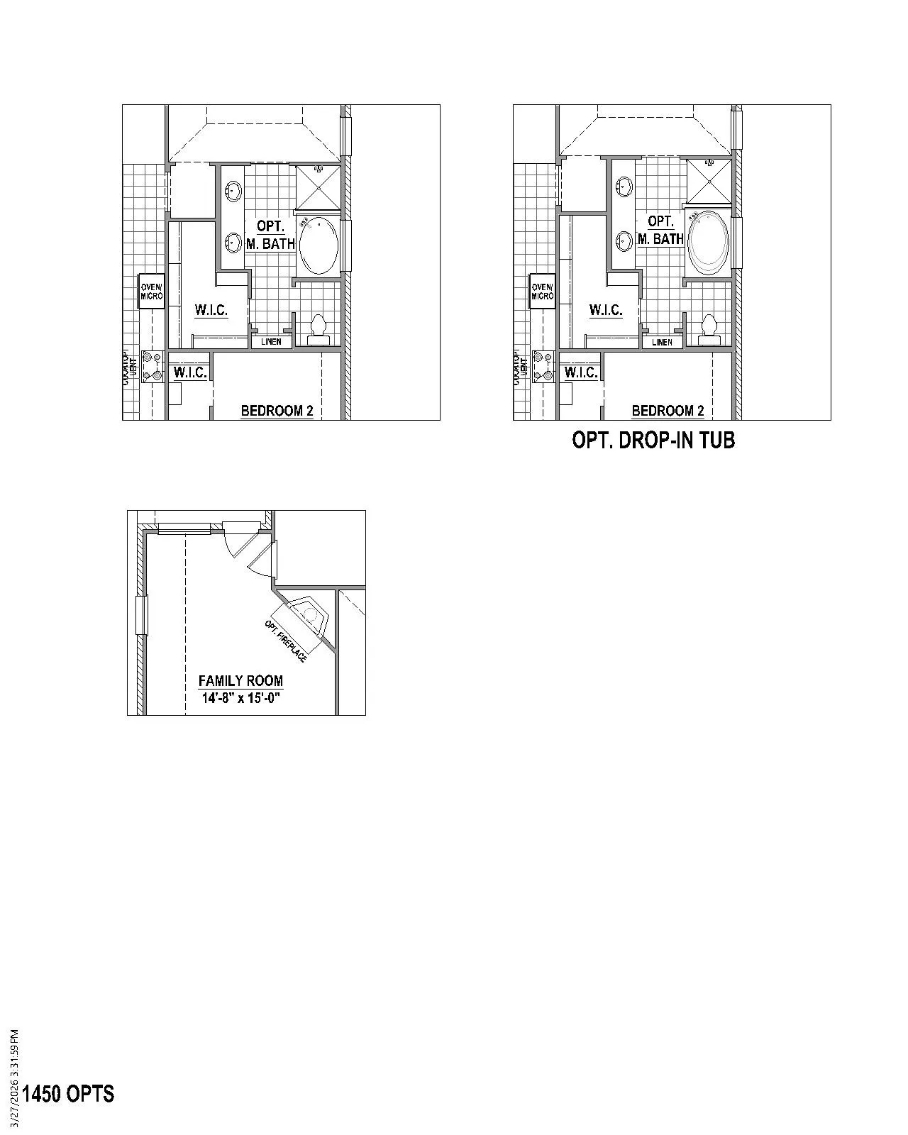 Floor plan options
