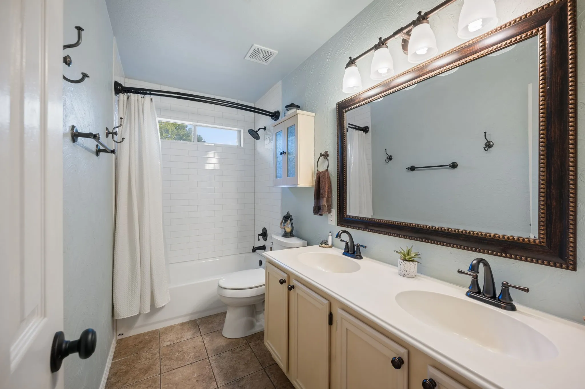 Upstairs bathroom with new tub and shower added in 2026