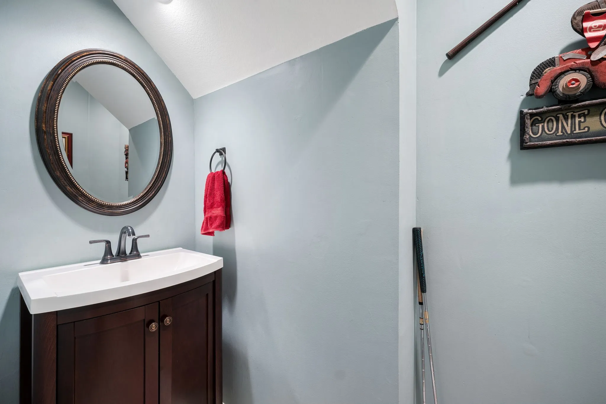 Half bath for guests downstairs