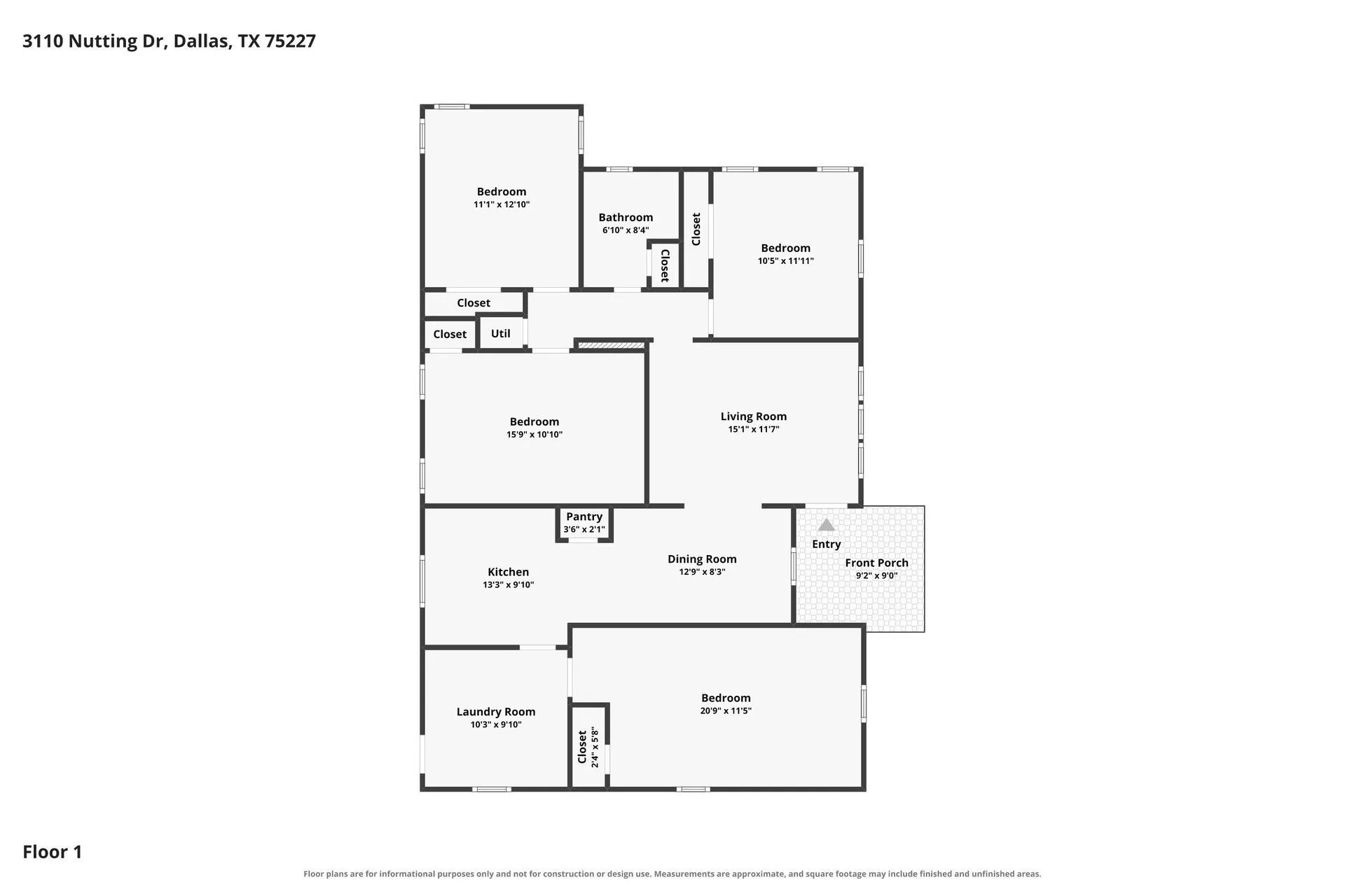 Single Family Residence For Sale in Dallas County , 3110 Nutting Drive, Dallas, Texas 75227, 4 Bedroom, 1 Bathroom, Garage spaces, 1,546 Sqft, built in 1952, mls#21393293, Real Estate Agent in Dallas, Homes For Sale in Dallas county, Homes For Sale in Dallas, Realtor in Dallas Texas, Real Estate Brokerage Independent Realty Texas, Luminita Cordes Realtor