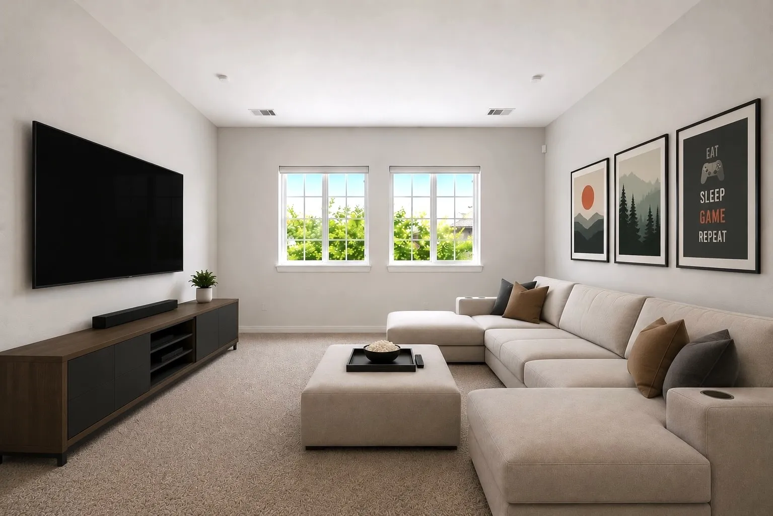 Game Room, Virtually Staged